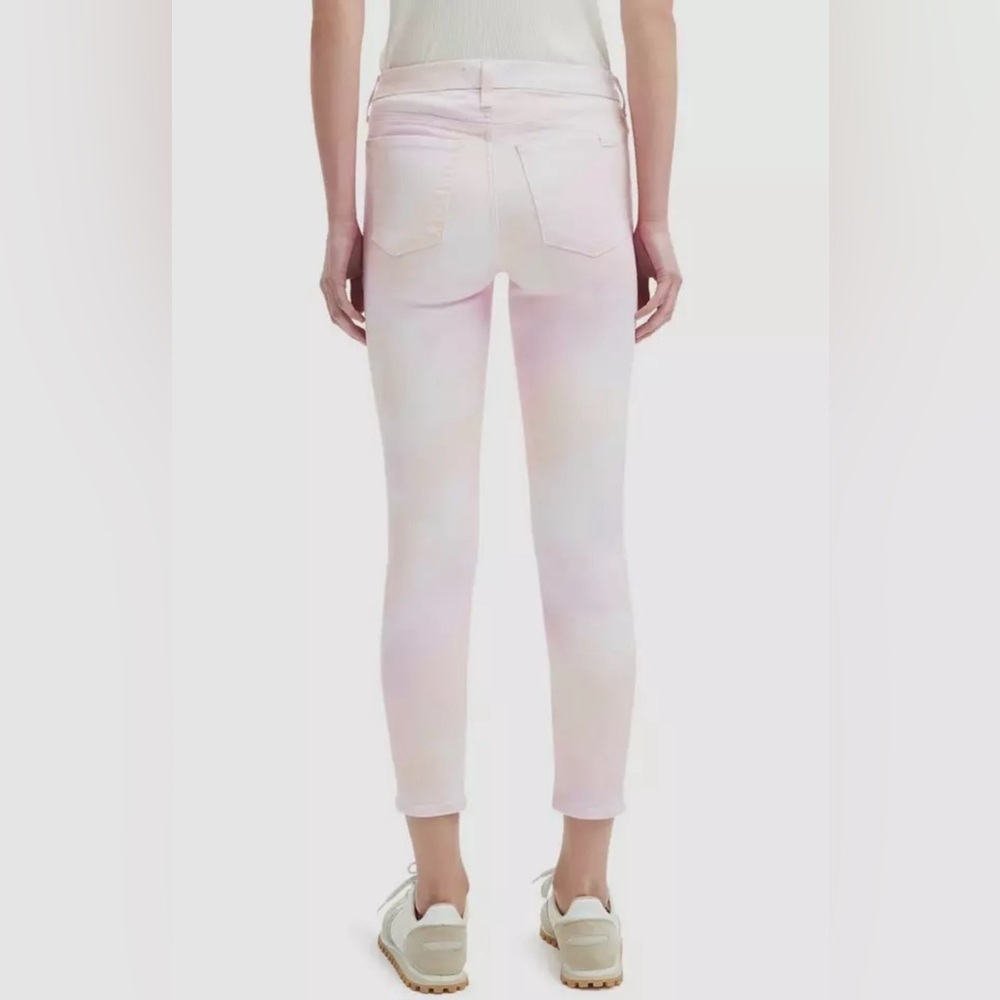 Jen7 by 7 for All Man Kind TieDye High Waist Cropped Skinny Jeans size 12 - Picture 2 of 10